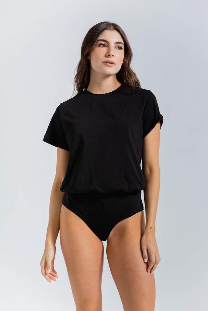 Body Manga Corta Ajustado PEOPLE