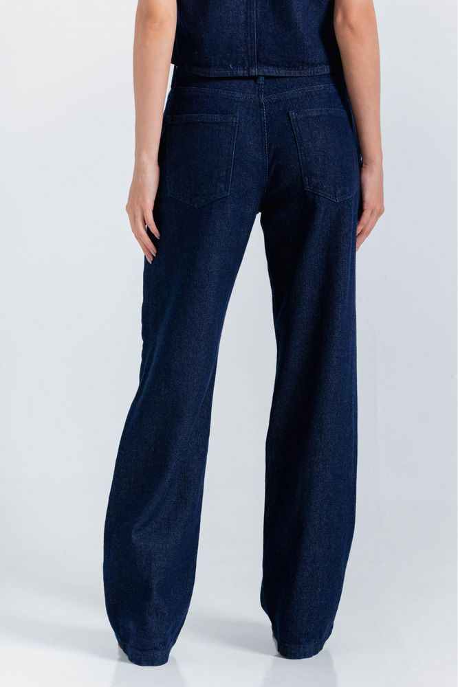 Jean  bota recta, con costura decorativa Clásica ARKITECT