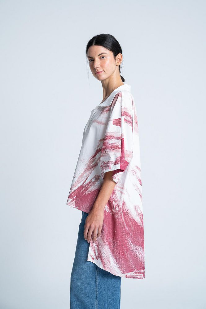Blusa Manga Corta Cola Amplia ARKITECT MARIA ELENA VILLAMIL