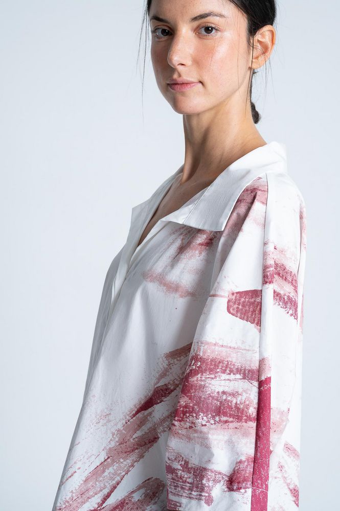 Blusa Manga Corta Cola Amplia ARKITECT MARIA ELENA VILLAMIL