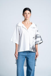 Blusa Manga Corta Cola Amplia ARKITECT MARIA ELENA VILLAMIL