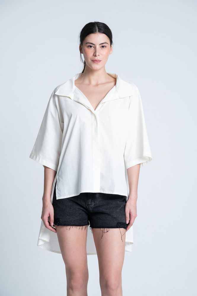 Blusa Manga Corta Cola Amplia ARKITECT MARIA ELENA VILLAMIL