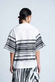 Blusa Manga Corta Rayas Amplia ARKITECT MARIA ELENA VILLAMIL
