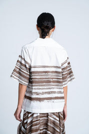 Blusa Manga Corta Rayas Amplia ARKITECT MARIA ELENA VILLAMIL
