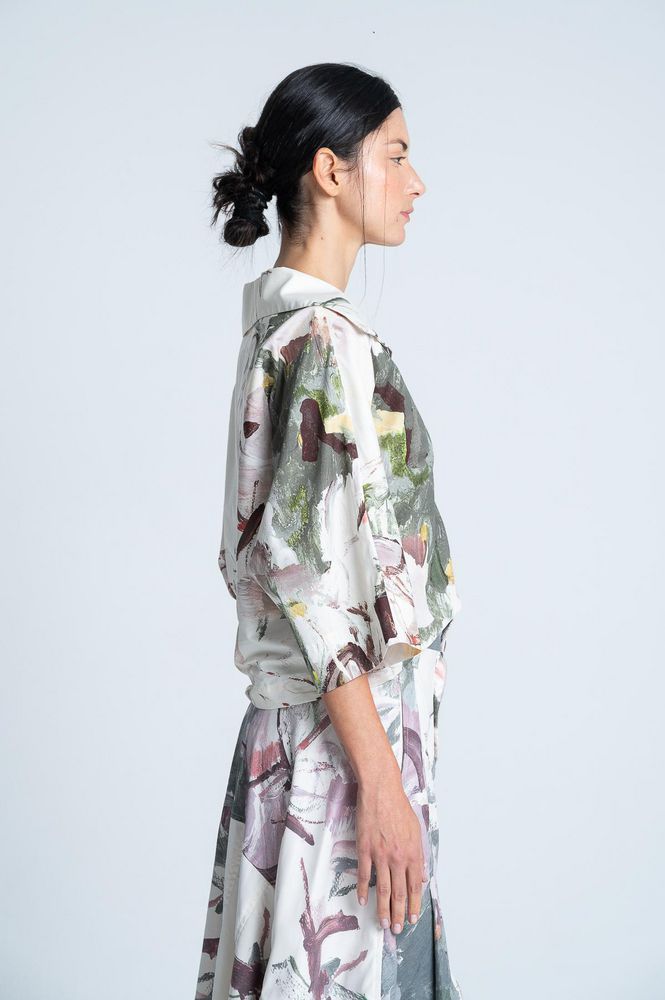 Blusa Tela Popelina Estampada ARKITECT