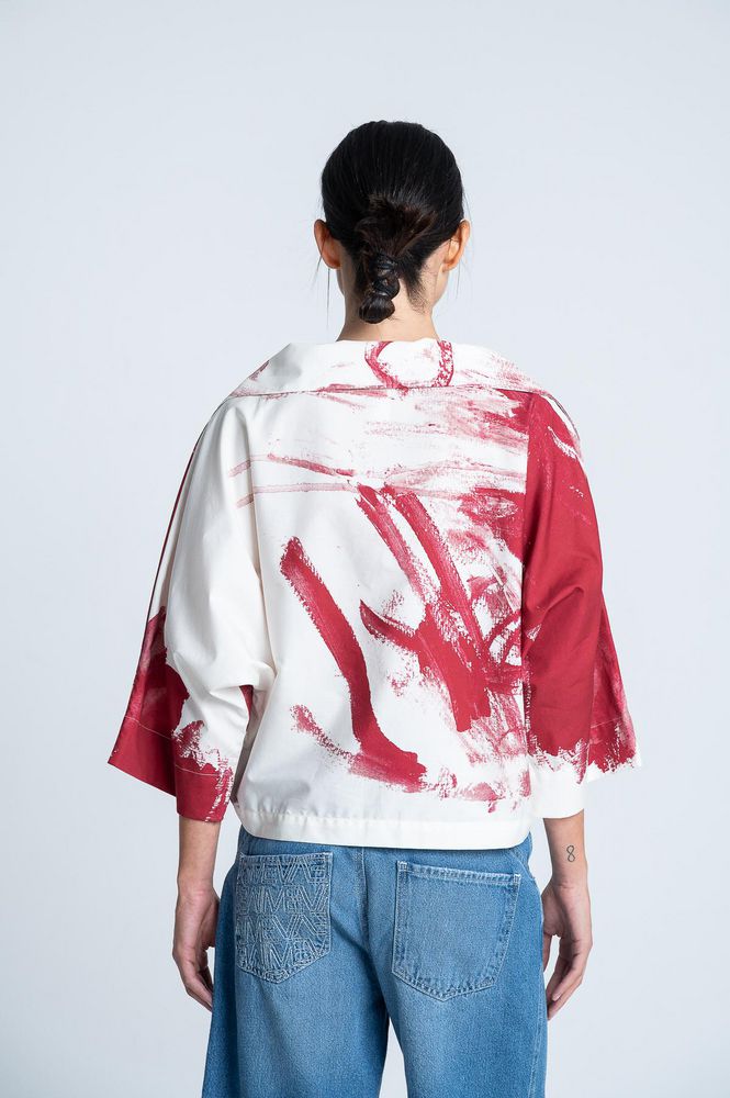 Blusa Tela Popelina Estampada ARKITECT