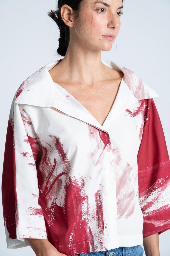 Blusa Tela Popelina Estampada ARKITECT