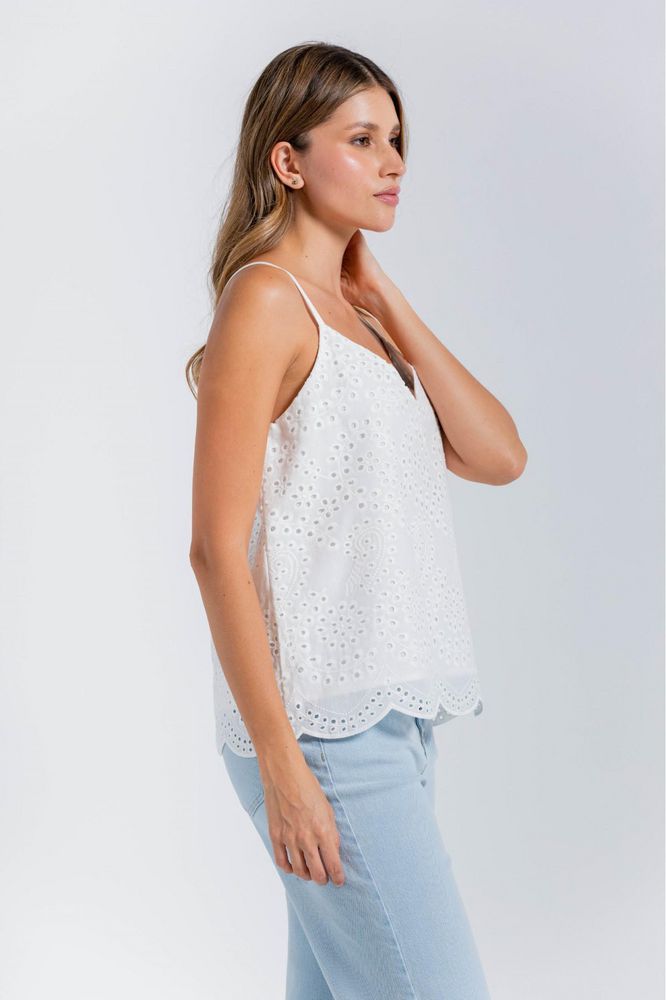 Blusa Blusa De Tiras En Ojalillo  Clásica ARKITECT