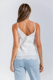 Blusa Blusa De Tiras En Ojalillo  Clásica ARKITECT