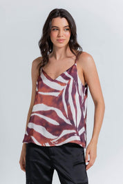 Blusa Con Argollas,Estampada  Clásica ARKITECT