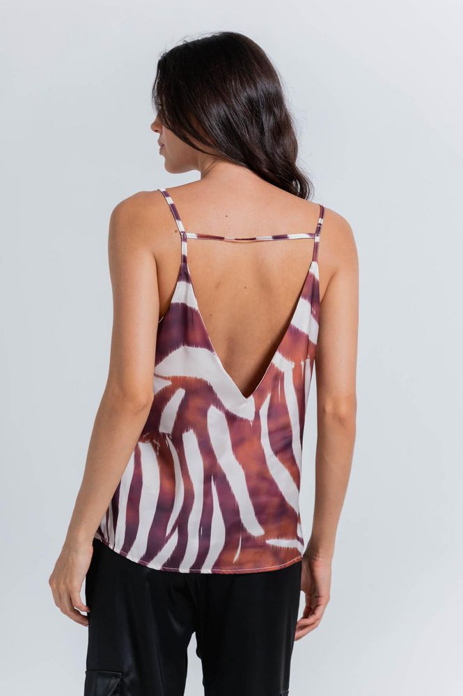 Blusa Con Argollas,Estampada  Clásica ARKITECT