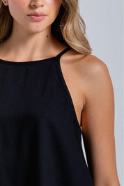 Blusa Manga Sisa Cuello Halter Clásica ARKITECT