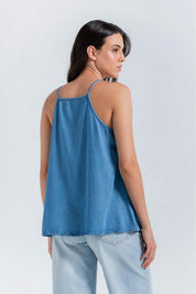 Blusa Manga Sisa Cuello Halter Clásica ARKITECT