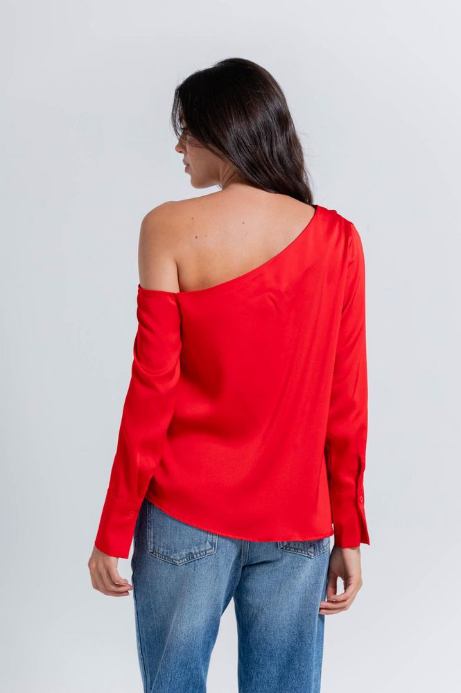 Blusa Cuello asimétrico Ajustada ARKITECT