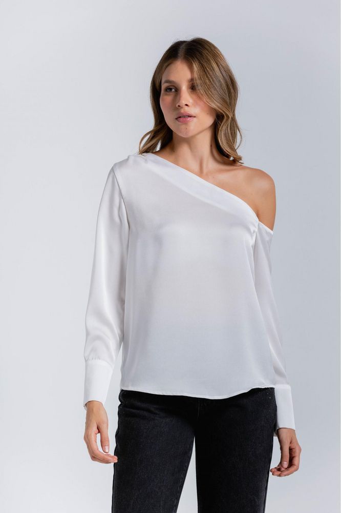 Blusa Cuello asimétrico Ajustada ARKITECT