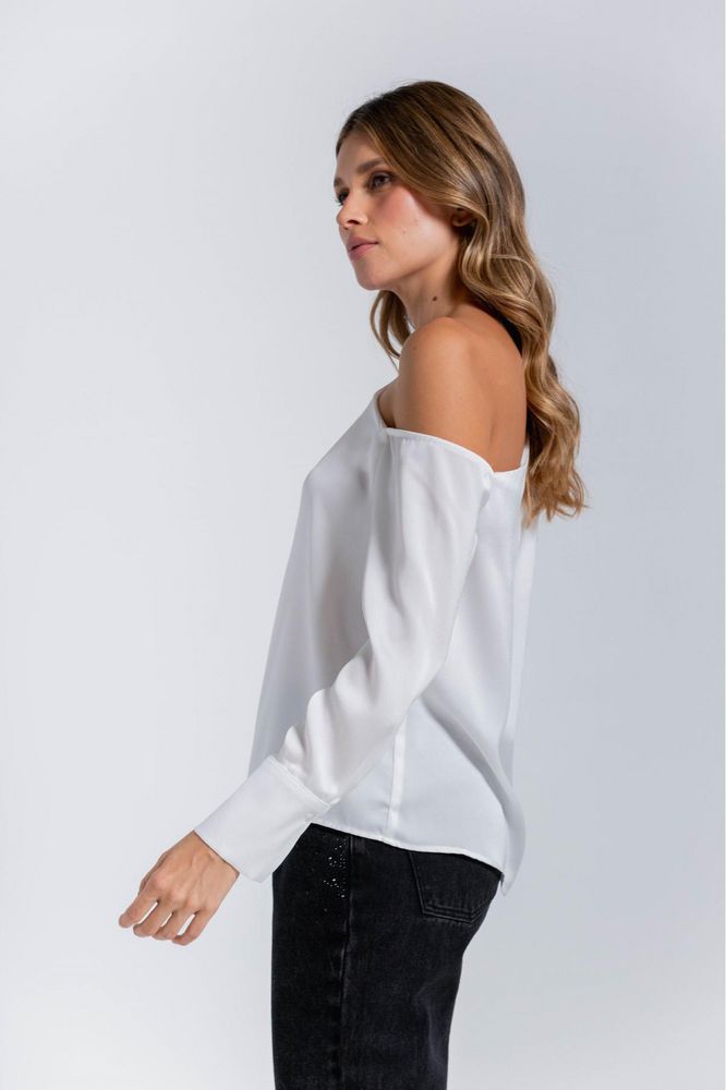Blusa Cuello asimétrico Ajustada ARKITECT