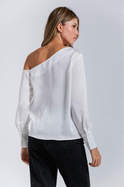 Blusa Cuello asimétrico Ajustada ARKITECT