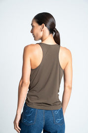 Blusa Manga sisa con escote profundo Ajustada ARKITECT