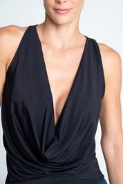 Blusa Manga sisa con escote profundo Ajustada ARKITECT