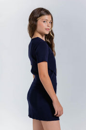 Blusa Manga Corta Ajustada PEOPLE