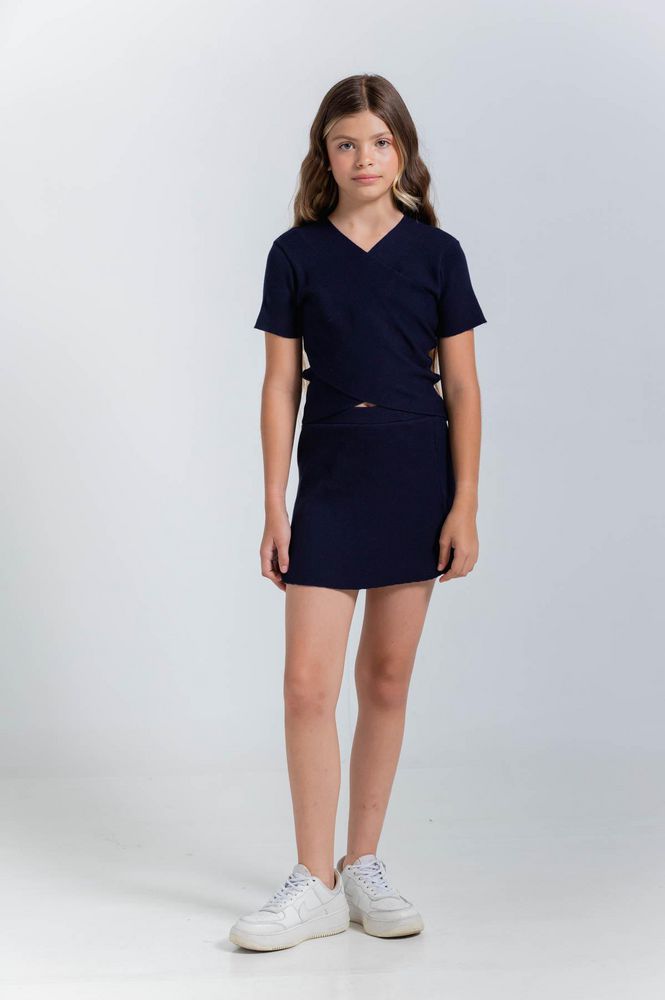 Blusa Manga Corta Ajustada PEOPLE