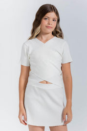 Blusa Manga Corta Ajustada PEOPLE