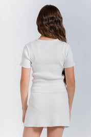 Blusa Manga Corta Ajustada PEOPLE