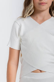 Blusa Manga Corta Ajustada PEOPLE