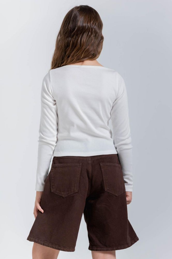 Blusa Manga Larga Ajustada PEOPLE