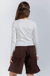 Blusa Manga Larga Ajustada PEOPLE