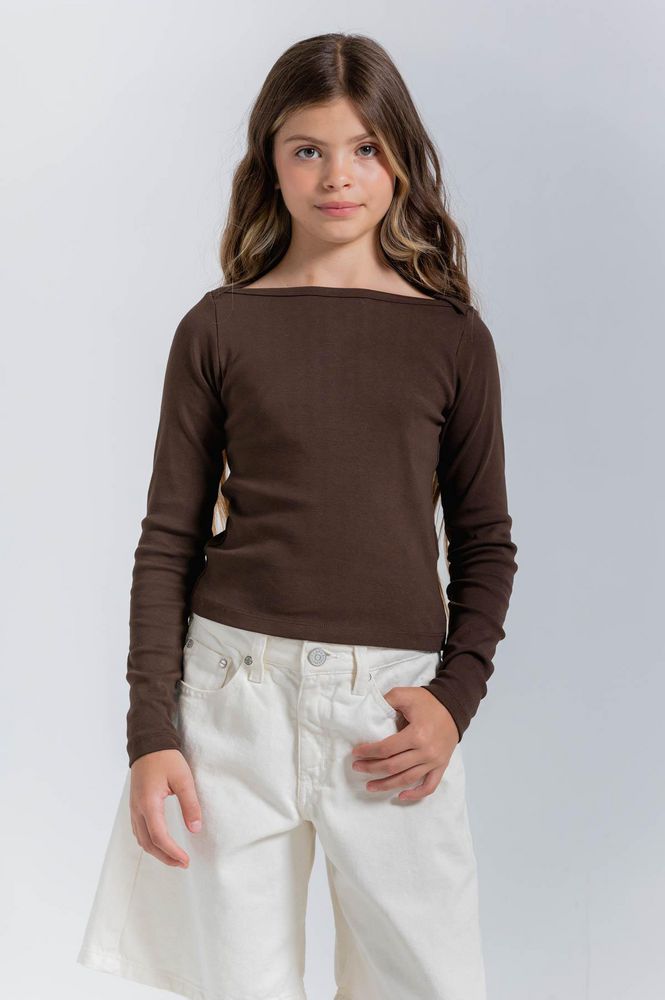 Blusa Manga Larga Ajustada PEOPLE