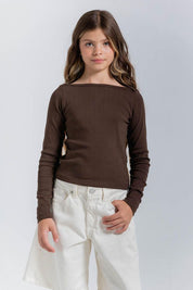 Blusa Manga Larga Ajustada PEOPLE