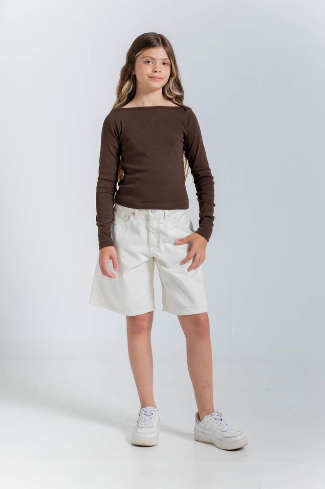 Blusa Manga Larga Ajustada PEOPLE