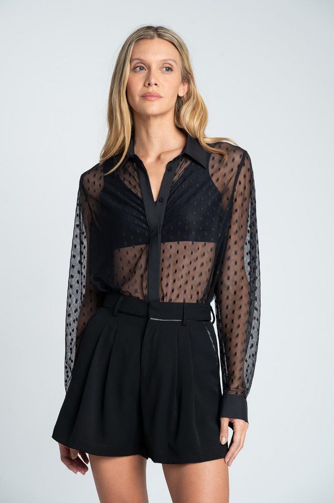 Blusa con transparencia Regular fit ARKITECT