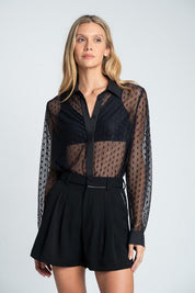 Blusa con transparencia Regular fit ARKITECT
