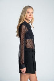 Blusa con transparencia Regular fit ARKITECT