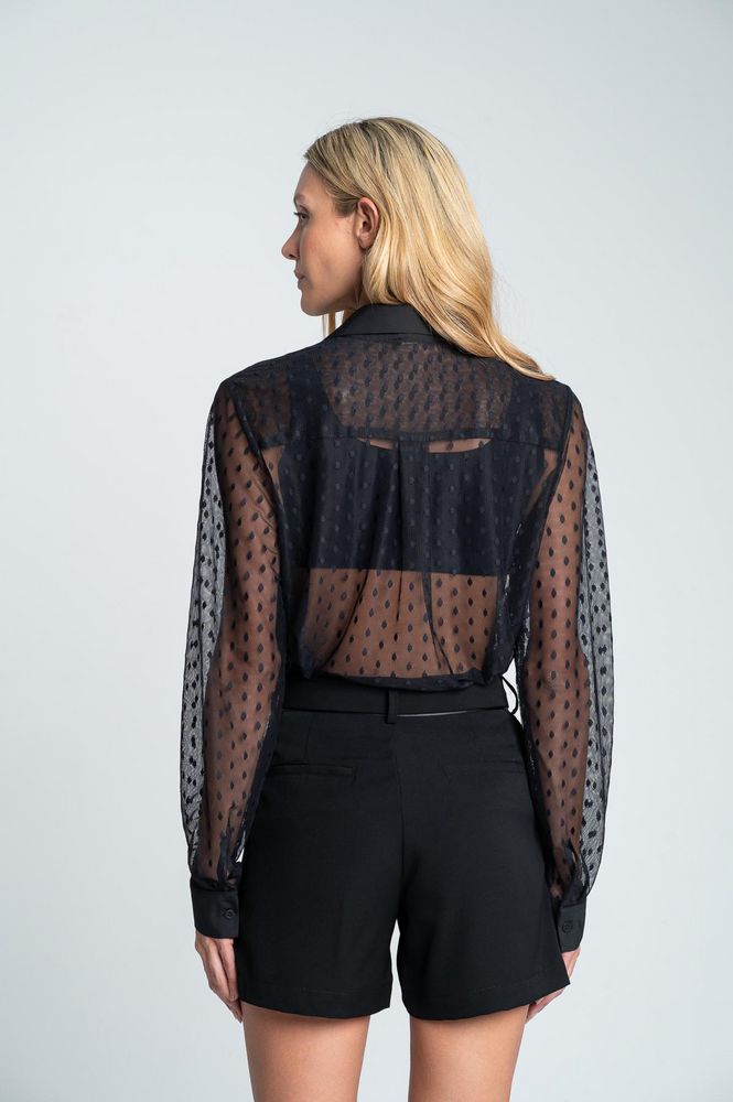 Blusa con transparencia Regular fit ARKITECT