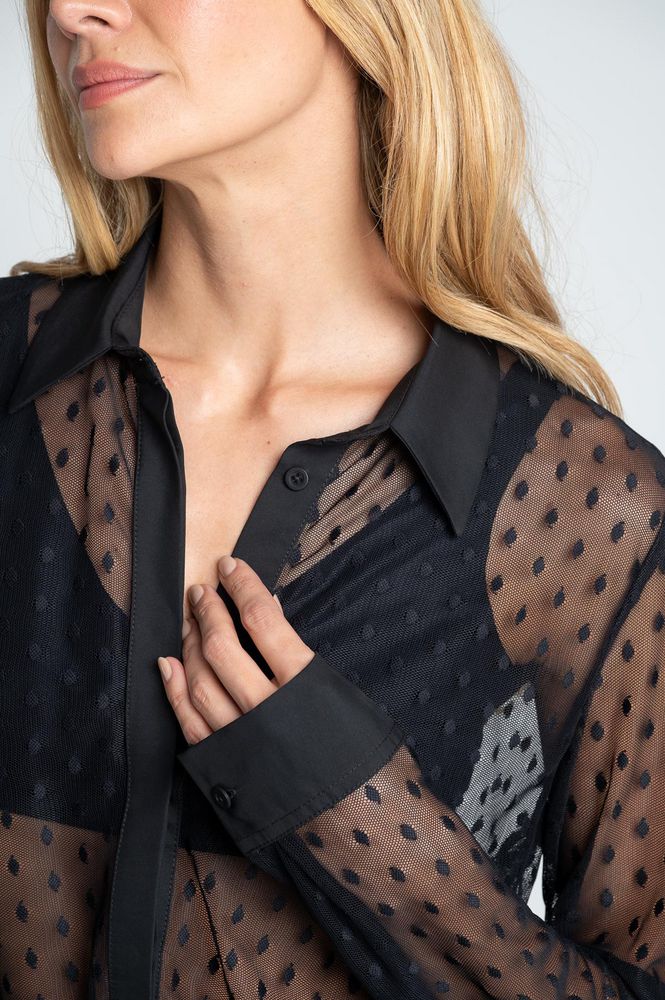 Blusa con transparencia Regular fit ARKITECT