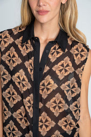 Blusa Full estampada Regular fit ARKITECT