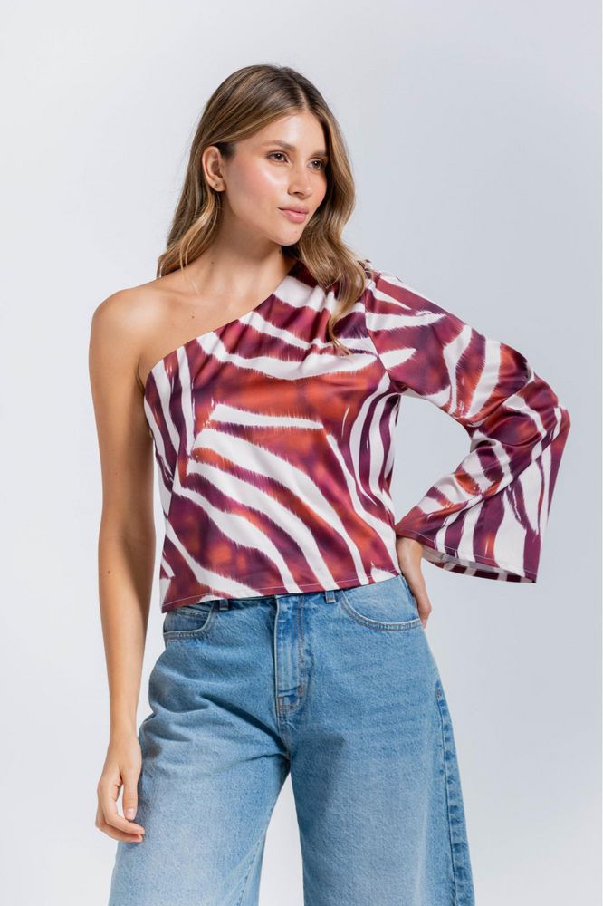 Blusa un Blusa Estampada Amplia ARKITECT