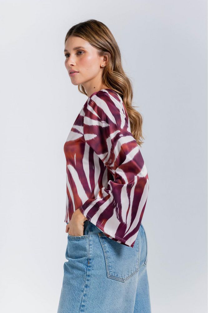 Blusa un Blusa Estampada Amplia ARKITECT