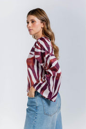 Blusa un Blusa Estampada Amplia ARKITECT