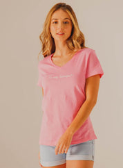 Camiseta Cuello en V  Regular fit PEOPLE