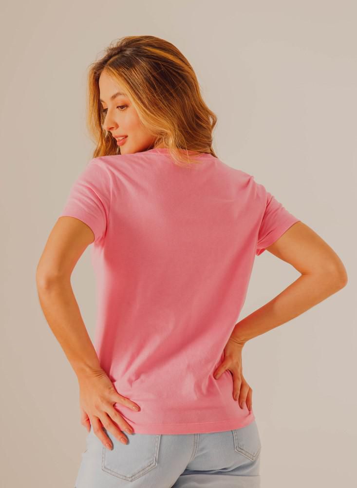 Camiseta Cuello en V  Regular fit PEOPLE