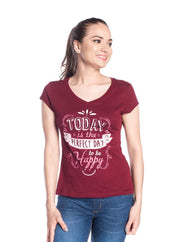 Camiseta Cuello en V  Regular fit PEOPLE