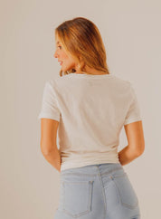 Camiseta Cuello en V  Regular fit PEOPLE