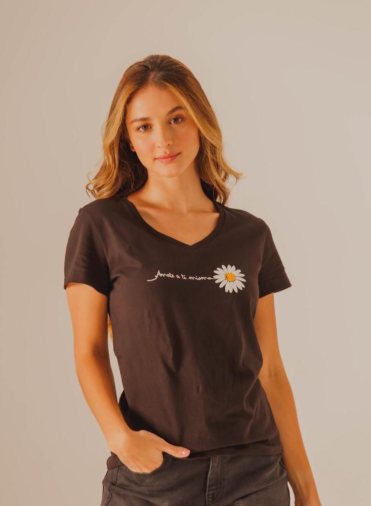 Camiseta Cuello en V  Regular fit PEOPLE