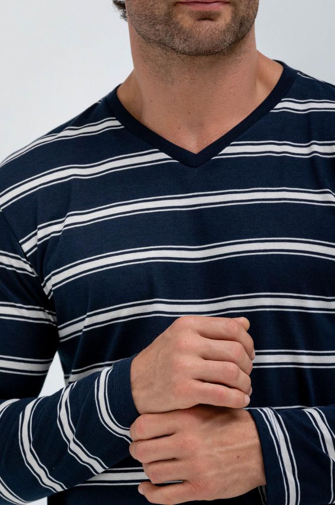 Camiseta Cuello en V  Clásico BRONZINI