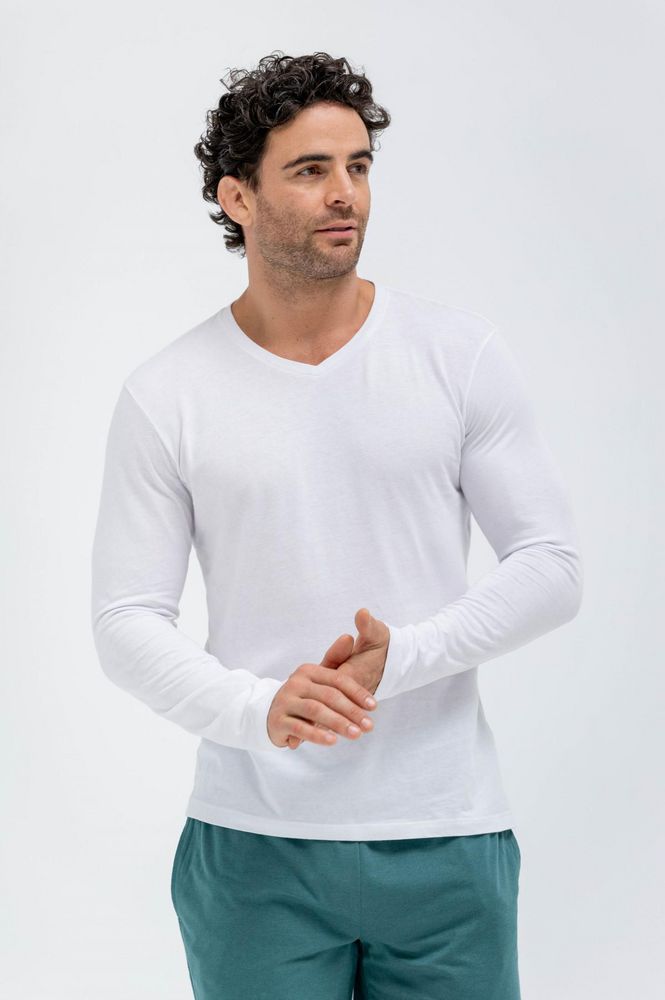 Camiseta Cuello en V  Clásico BRONZINI