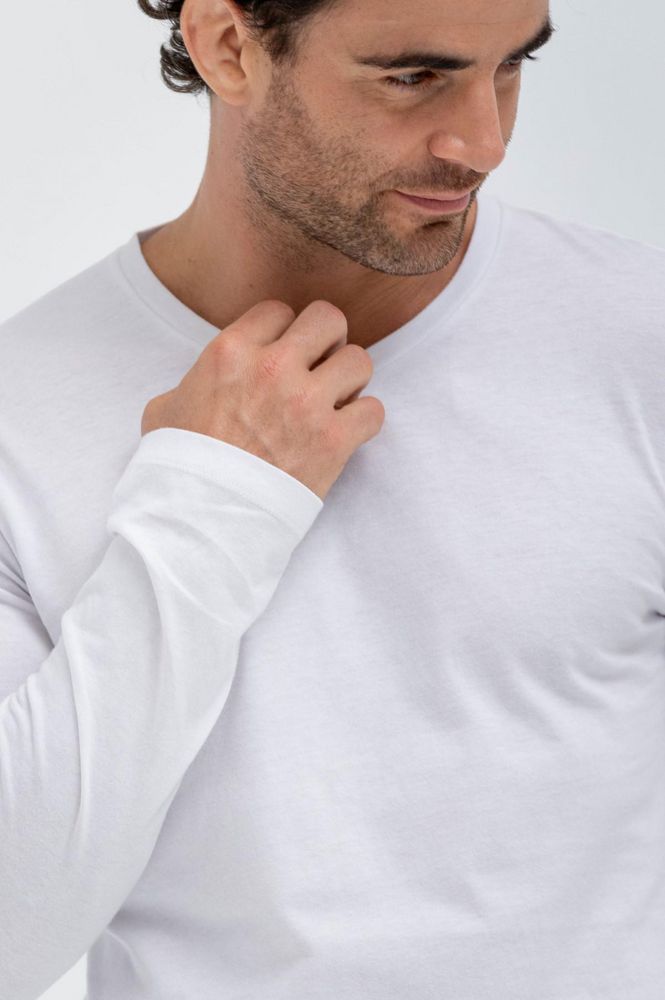 Camiseta Cuello en V  Clásico BRONZINI